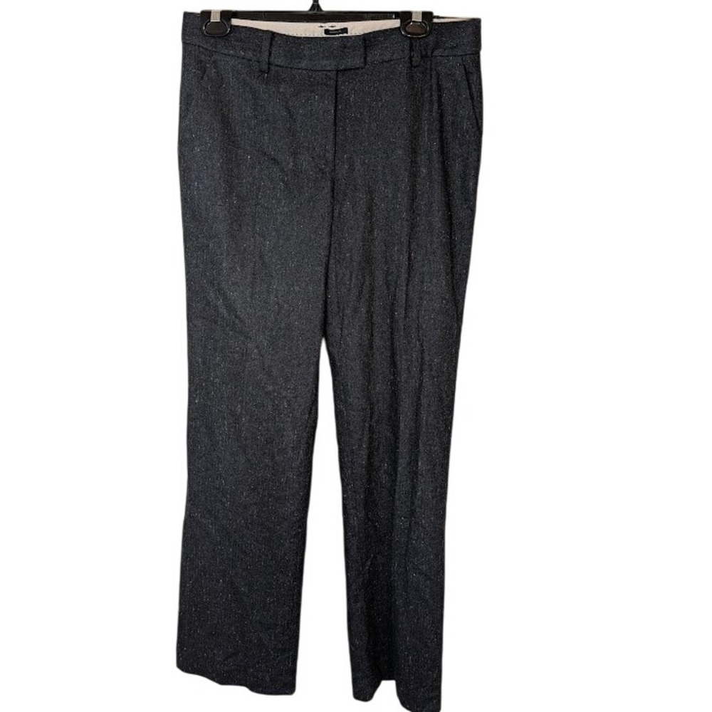 Talbots Windsor Women's Navy Tweed‎ Wool Blend Career Dress Pants Size 6